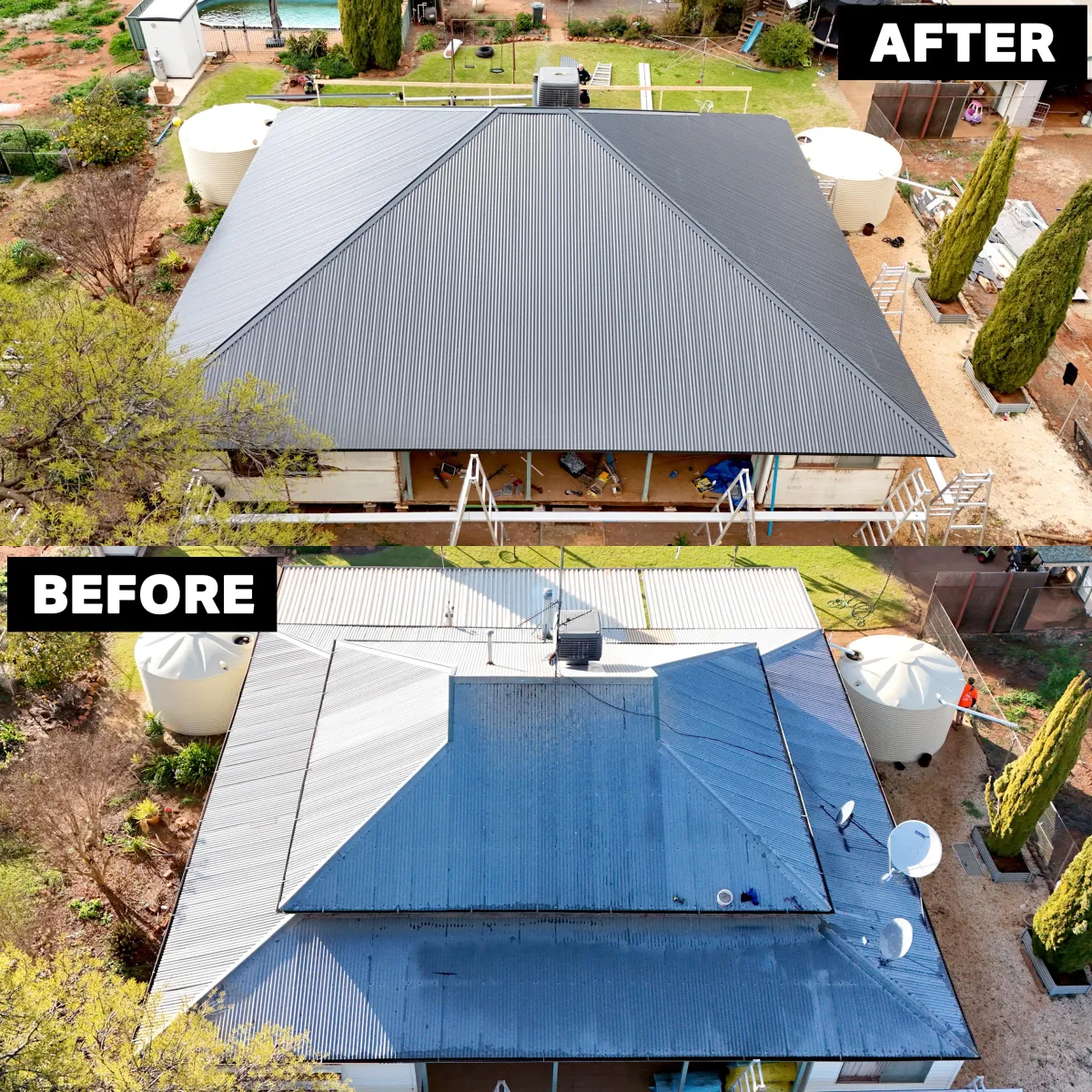 Gutter replacement and drainage works