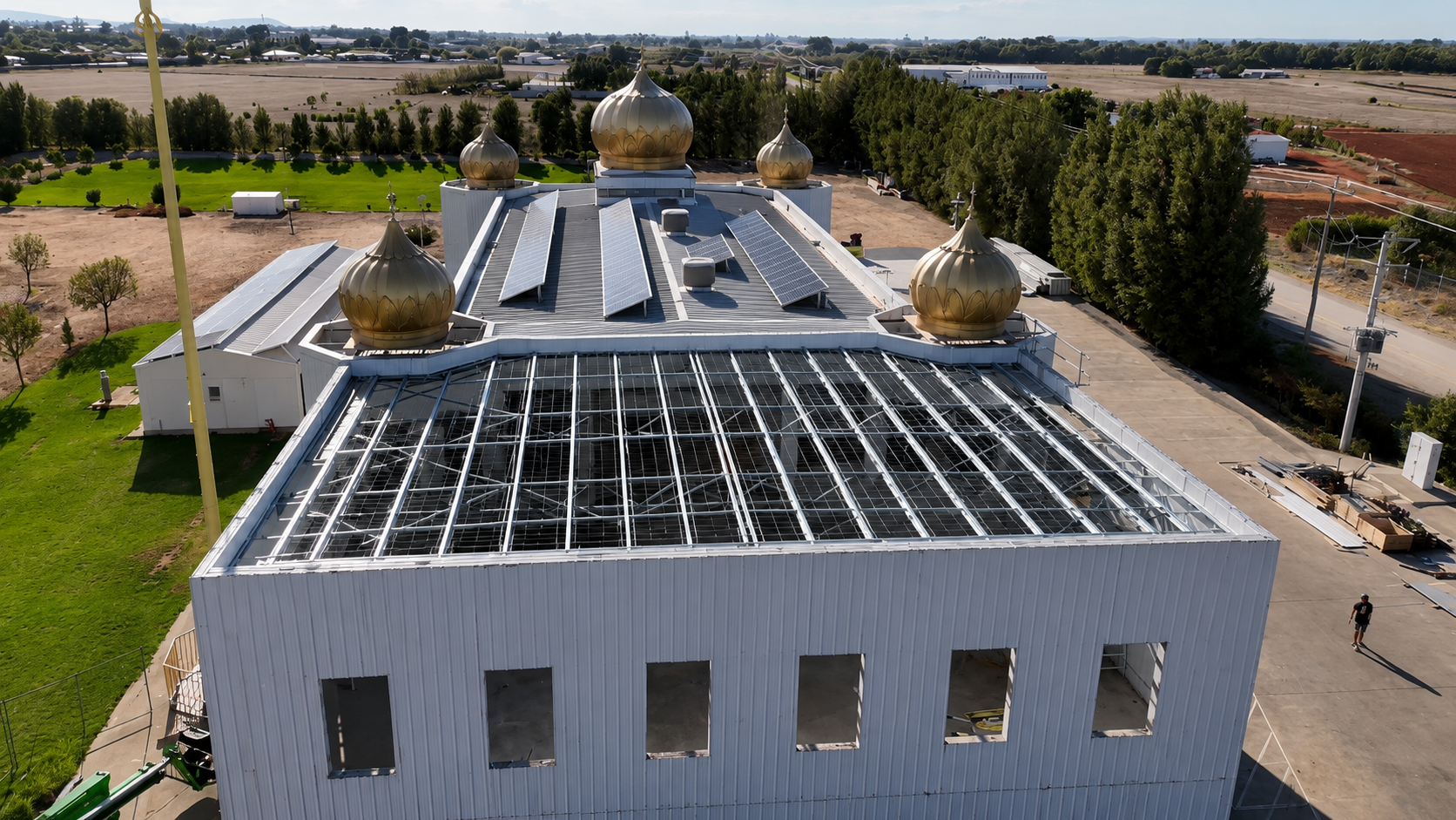 Commercial roofing project by BB Building Services