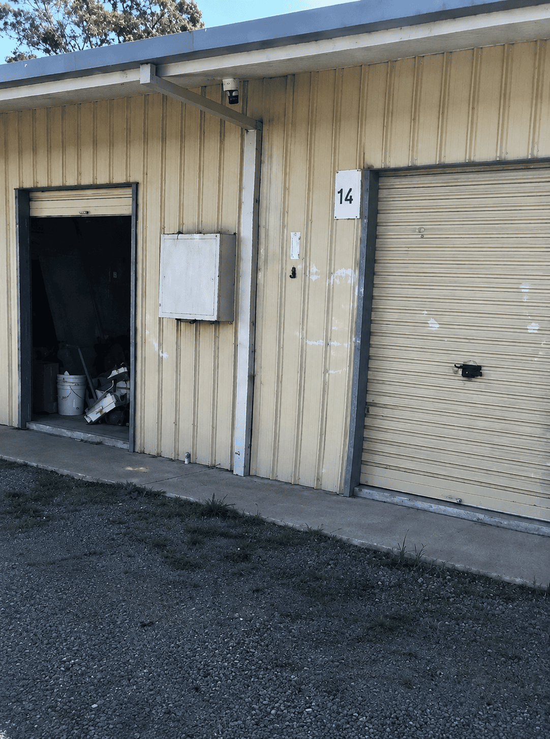 Roller door replacement — before