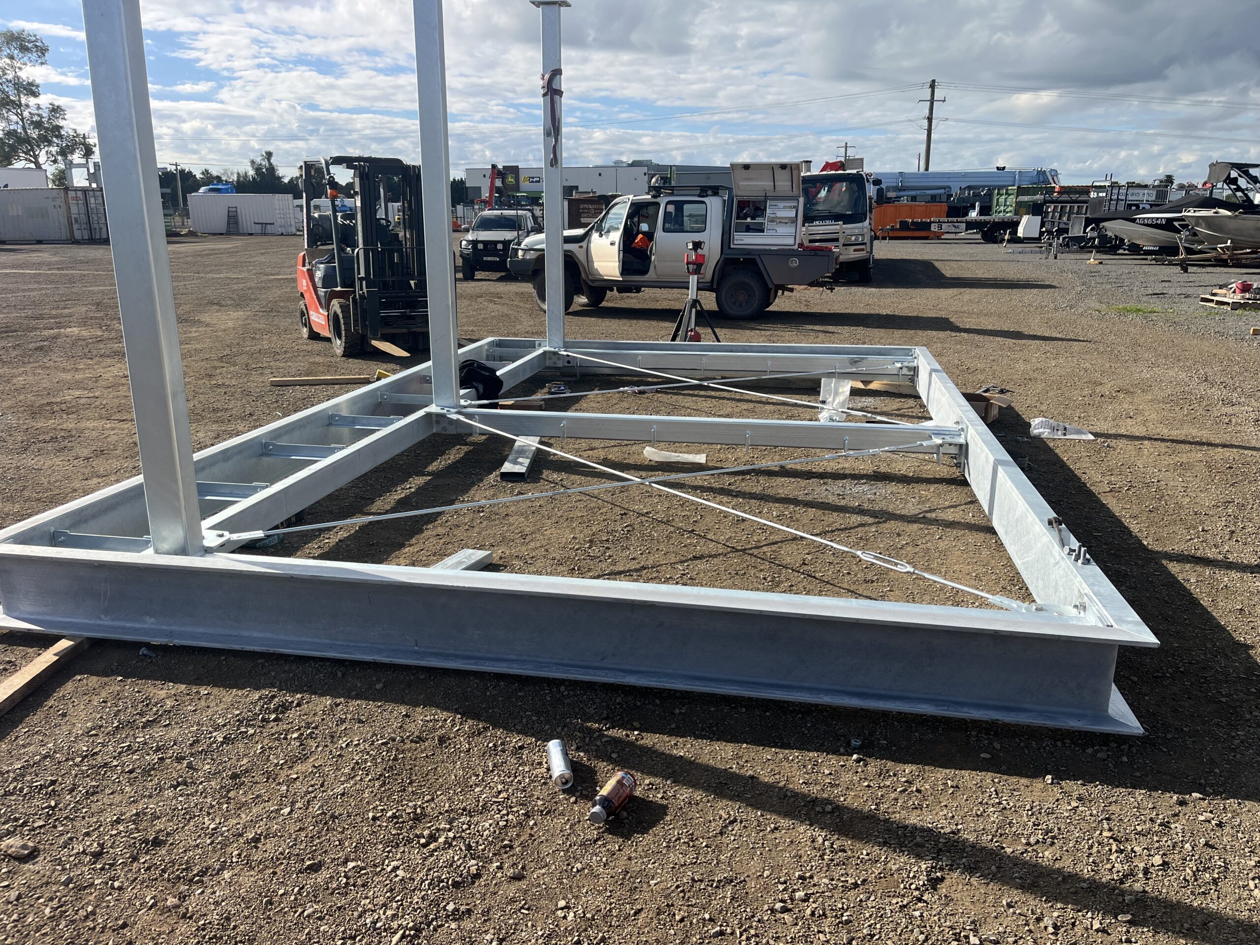 Structural steel fabrication