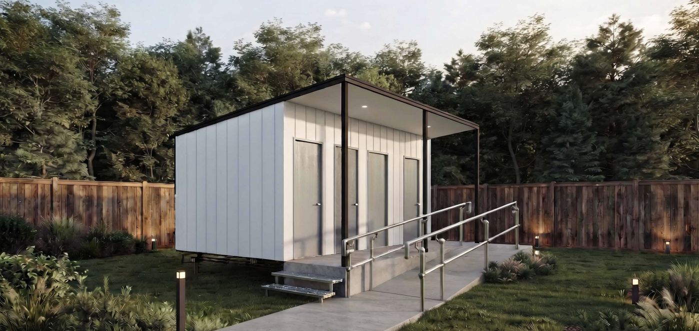 Modular site amenities block