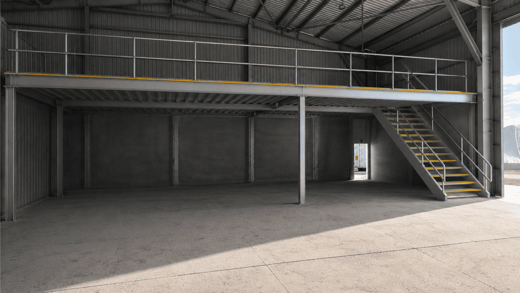 Mezzanine floor and internal fit-out