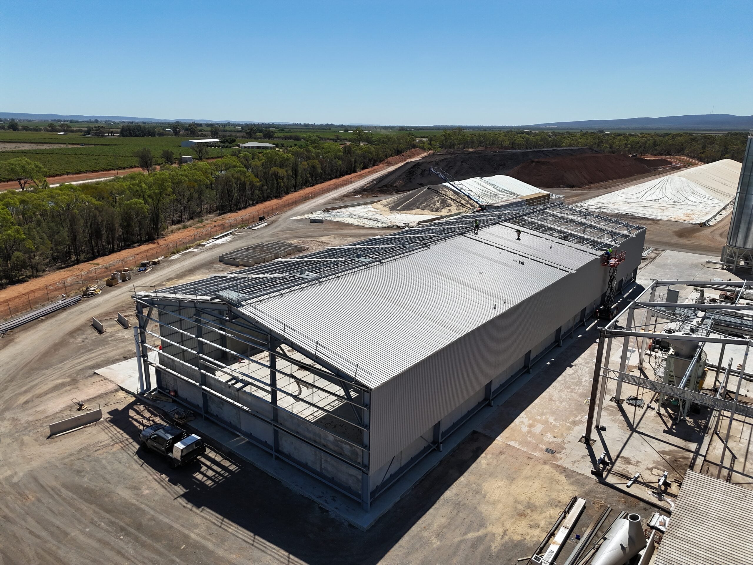 Commercial and industrial roofing project